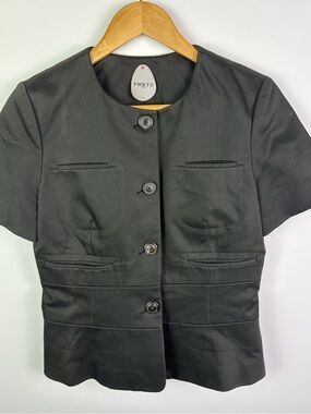 Ports 1961 khaki/ brown/grey Short-Sleeve Button Jacket size 6